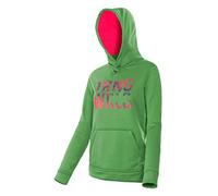TRANGO Sweat-Shirt baltée - Sweat, Femme, Vert (Vert/Fraise)