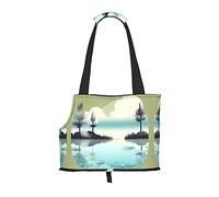 Tranquil Lakes Sac à bandoulière pour animal de compagnie - Design pliable - Sac de voyage pour petit chat et chien