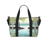 Tranquil Lakes Sac à main à bandoulière pour femme, adapté pour le travail, les déplacements, le fitness, les voyages, sac à bandoulière tendance et polyvalent