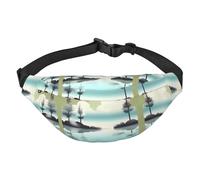 Tranquil Lakes Sac banane de voyage, adapté pour le sport, la course, le cyclisme, les voyages, la pêche