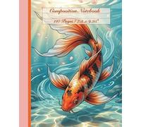 Tranquil Waters Koi Fish Notebook: College-Ruled Composition Journal for School, Work & Creativity