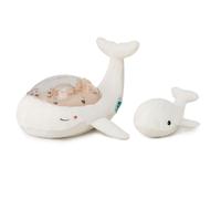 Cloud B Veilleuse Tranquil Whale Family - Projecteur fonds marins, 2 sons apaisants - Blanche