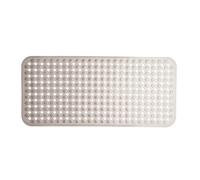 TranquilBeauty - Tapis de Bain antidérapant - Diamond Cut Clear Grey 88x40cm avec ventouses - Lavable en Machine - Tapis de Douche idéal pour Les Personnes âgées et Les Enfants