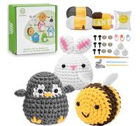 TranquilHome Kit Crochet Amigurumi,Crochet Kit Pour Débutants Pour Crocheter Des Animaux,Kit Crochet Debutant Complet Avec Une Analyse Vidéo étape Par étape,Kit Fuppy Crochet