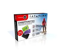 TRANQUILISAFE ® - Lot chaufferettes de Poche - Réutilisables et Pratiques - bouillote Magique - Chauffe Mains Chaleur Instantanée - idéal pour Ski, randonnées avec Housse en Microfibre Offerte (2)