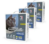 Tranquille La Carbonite Chats Stérilisés - 6,1 litres - Lot de 3