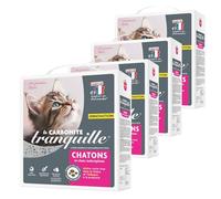 Tranquille - Litière pour Chaton Ultra-agglomérante et Super absorbante La Carbonite Chatons - 4,5 litres - Lot de 4