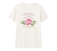 Tranquillité et Confiance - Verset Floral de la Bible chrétienne T-Shirt Haut de Gamme