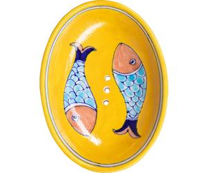 Tranquillo Porte-Savon Fish Blue Pottery - 1 pcs