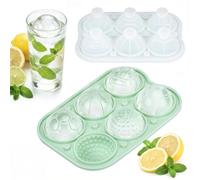 TranRantic 2 Pièces Bac à Glacon Boule en Silicone avec Couvercle | 5CM Glacons Moule Rond, Sans BPA, Moule à Glacon Réutilisable de Grande Taille pour Whisky, Cocktails et Boissons Réfrigéré