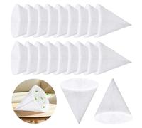 TranRantic 20 Pièces Filtres Coniques DN 125, Filtre G4 pour Système de Ventilation,Tapis Filtrant Haute Efficacité pour Tous Types de Systèmes de Ventilation dans la Maison (180mm×125mm×8mm)