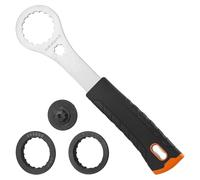 TranRantic Outil Centerlock pour vélo, Clé de Pédalier avec 2 Adaptateurs et 1 Outil de Couvercle de Manivelle Compatible avec Shimano Hollowtech II, BB9000, BBR60