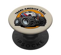 Trans-America Trail Voiture de Rallye rétro 4x4 PopSockets PopGrip Adhésif
