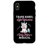 Trans Babes Like Unicorns Only More Magical Funny Meme Coque pour iPhone X/XS