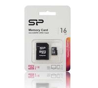 SILICON POWER - Carte mémoire flash (adaptateur microSDHC - SD inclus(e)) - 16 Go - Class 10 - micro SDHC
