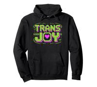 Trans Joy - 8 Bits Retro LGBT Pride Ally Sweat à Capuche