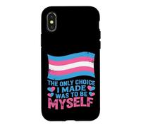 Trans Pride Chemise The Only Choice I Made Was Myself Coque pour iPhone X/XS