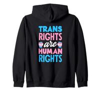Trans Pride Trans Rights are Human Rights are Human Rights LGBTQ+ Supporter Sweat à Capuche