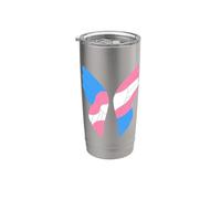 Trans Pride Wings Gobelet isotherme en acier inoxydable double paroi