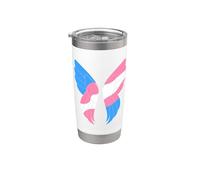 Trans Pride Wings Gobelet isotherme en acier inoxydable double paroi