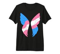 Trans Pride Wings T-Shirt Haut de Gamme