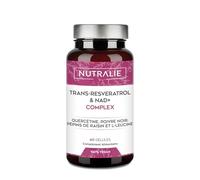Trans Resvératrol e NAD+ Complex 686mg avec Quercétine e Pipérine Anti-Âge e Antioxydant - Pépins de Raisin (OPC) L-Leucine - Revératrol Pur - Complément alimentaire - 60 Gélules Nutralie