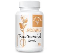Trans Resveratrol Liposomal 1200mg par Portion, Pur à 98%, Resveratrol Polyphenols Renouée du Japon, Forte Concentration, 60 Gélules