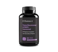 Trans-Resvératrol & NAD+ Liposomal, avec Quercétine et Pipérine, 580 mg par Capsule, 90 Capsules - Anti-Âge et Activateur des Sirtuines - Zenement