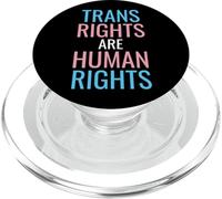 Trans Rights are Human Rights LGBTQ+ Activist Trans Flag PopSockets PopGrip pour MagSafe