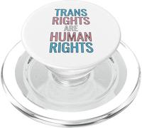 Trans Rights are Human Rights LGBTQ+ Activist Trans Flag PopSockets PopGrip pour MagSafe