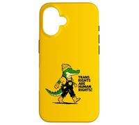 Trans Rights Human Equality Crocodile Streetwear Design pour Coque pour iPhone 16