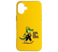 Trans Rights Human Equality Crocodile Streetwear Design pour Coque pour iPhone 16 Plus
