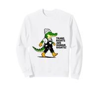 Trans Rights Human Equality Crocodile Streetwear Design pour Sweatshirt