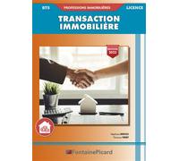Transaction immobiliere bts professions immobilieres/licence - Stéphane Derocles - Fontaine Picard Eds - broché - Scolaire / Universitaire
