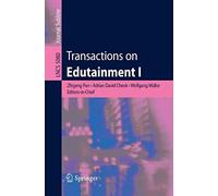 Transactions On Edutainment I