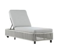 Transat à Roulettes "Virya" 205cm Noir & Gris