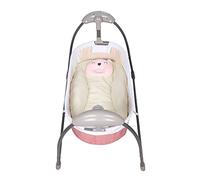 Transat automatique à 3 vitesses - Berceau et lit électronique 2 en 1 - Kit complet pour enfants jusqu'à 9 kg - Avec télécommande - Tente occultant - Rose