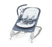 Transat Avec Ceinture De Massage Ventral Happy Belly Rock-To-Bounce Chambray - Bleu Bleu
