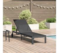vidaXL Transat polyrotin moderne Marron 206 x 115 x 75 cm non pliable