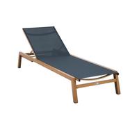 AXI Logan Bain de Soleil en aspect bois / anthracite | Transat Jardin avec structure en aluminium réglable en 5 positions | Chaise longue pour l'extérieur / le jardin