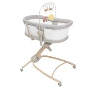 Chicco Baby Hug 4en1 Armonia, Berceau, Transat, Chaise Haute et Chaise de Table 0-36 Mois, Hauteur Réglable à Pédale, Barre de Jeu et Tissu en Maille pour Circulation de l'Air, Solution Gain de Place
