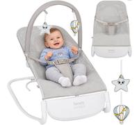 Transat Balancelle Électrique Vinci Léger Avec 3 Modes De Balancement Et 4 Mélodies White Cream TU