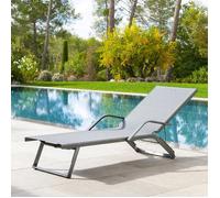 Transat ""Bayamo"" ardoise & graphite en aluminium traité époxy - Hespéride