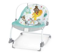 Bright Starts Rocker évolutif Wild Vibes – vibrations apaisantes, 2 positions, jusqu'à 36 mois, blanc