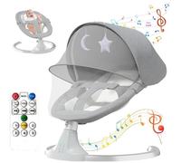 Transat Bébé, Balancelle Bebe Electrique de La Naissance à 18 Mois, Charge Maximale 15kg, Avec Bluetooth, 5 Vitesses Balancement
