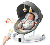 Transat bebe, Balancelle bebe electrique de La Naissance à 6 Mois,avec télécommande et Bluetooth pour se connecter au smartphone