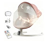Transat bebe, Balancelle electrique avec Télécommande, 5 modes balancement, 3 minuterie à trois vitesses, 3 Positions Inclinables