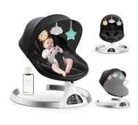 Transat Bebe- Balancement Auto 5 Vitesses - Siège Respirant - Bluetooth - Télécommande - Pour Bébé 0-18 Mois