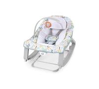 INGENUITY Transat bébé bascule évolutif 3-en-1 Keep Cozy -Tropical Rainbow- 3 Positions: arche avec jouets amovible, jusqu'à 18 kg