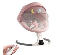 Transat bebe électrique, balancelle bebe, harnais de sécurité 5 points | Bluetooth, musique, électriqueavec télécommande, arche avec jouets